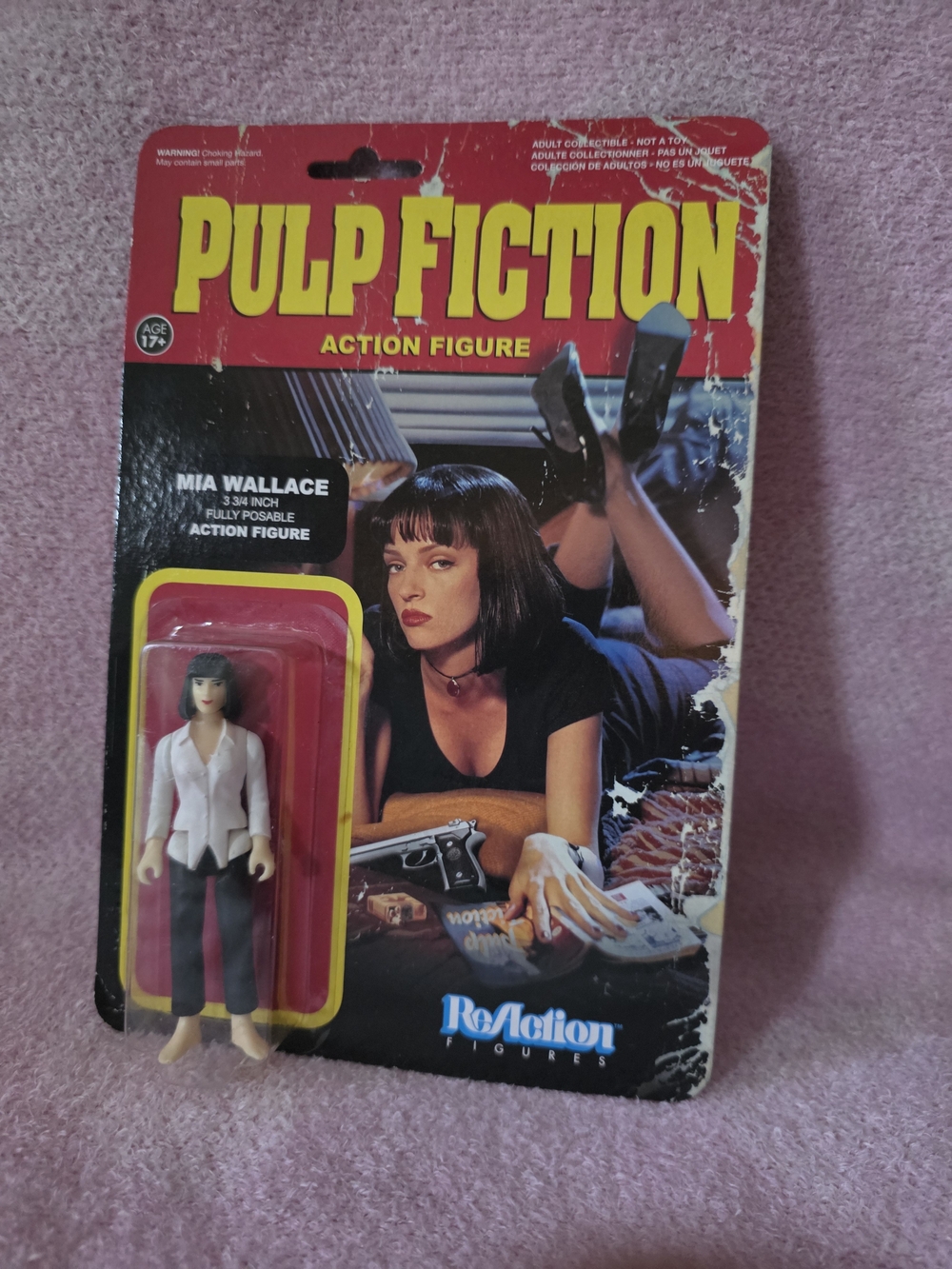 Pulp Fiction Mia Wallace Action Figure - Black/White